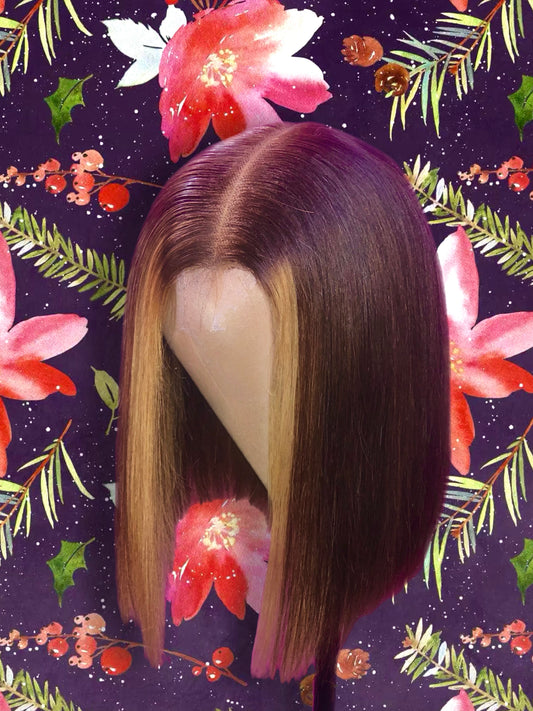 12"inch Customize Bob Wig (#27 Highlights)