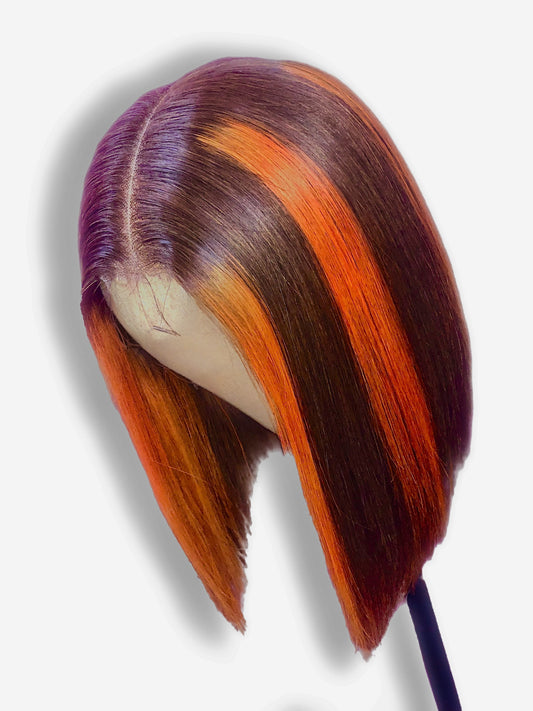 12" Inch Piano Color Bob Wig