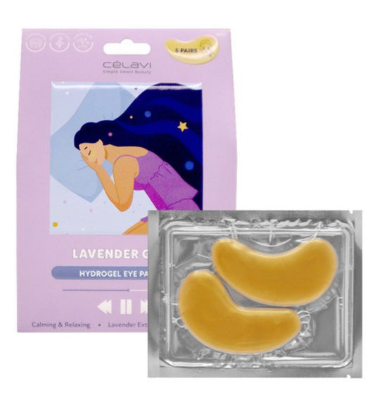 Celavi Hydrogel Eye Patches Lavendar Glow